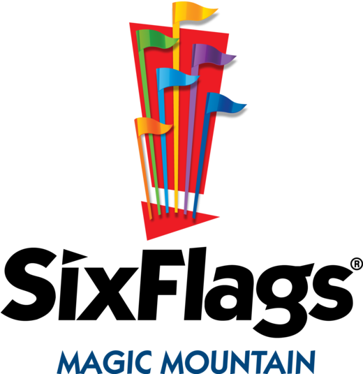 Six Flags Magic Mountain Logo Png Clip Transparent - Six Flags Entertainment Logo (519x569), Png Download
