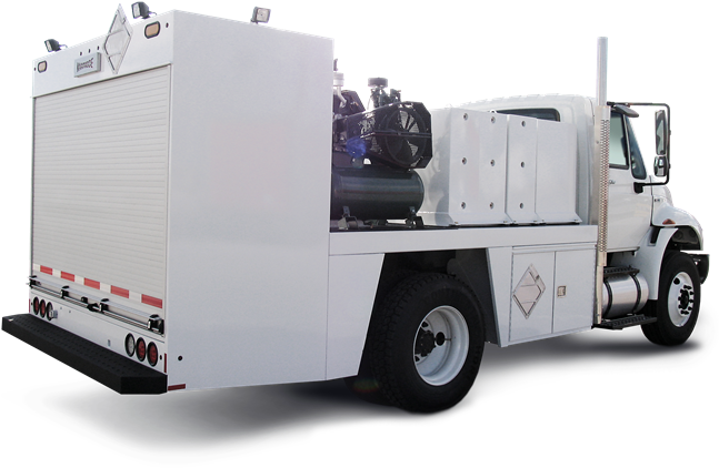 Klt1 Lube Truck On A International Durastar - Lube Truck (660x441), Png Download