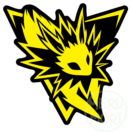 Team Instinct Jolteon Sticker (576x576), Png Download