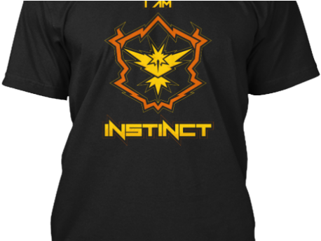 Team Instinct “i Am Instinct” $14 - Pokemon Go Team Instinct Fade Iphone 6 Plus Phone Case (473x343), Png Download