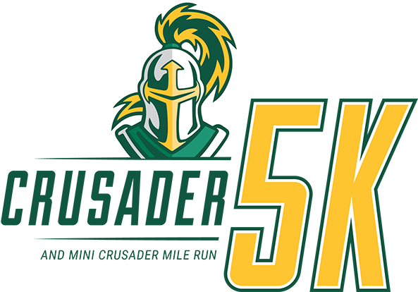 Crusader 5k And Mini Crusader Mile Run - Graphic Design (600x413), Png Download