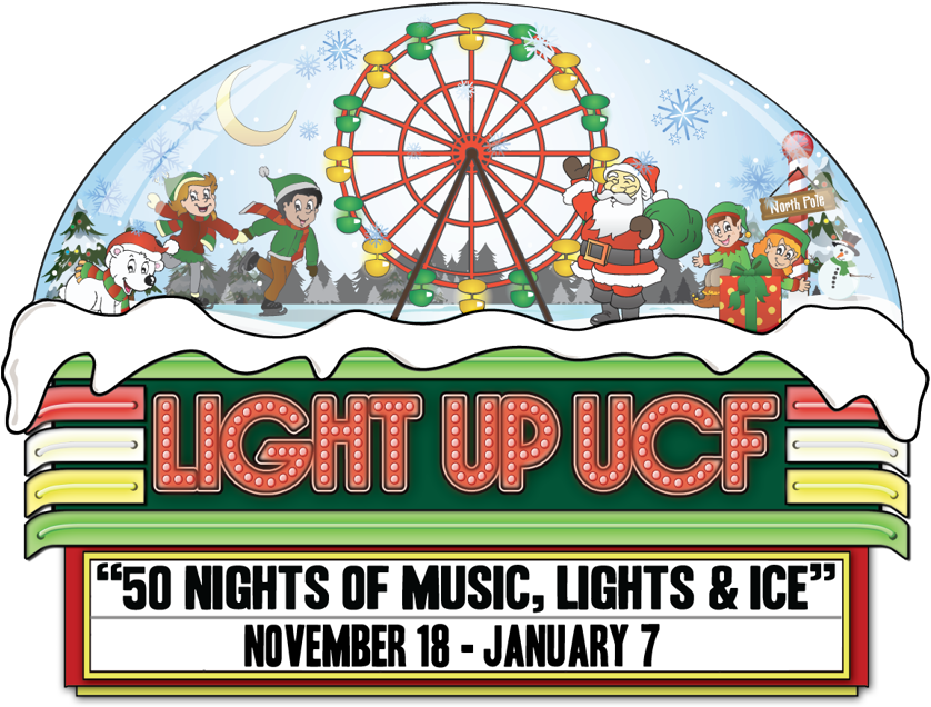 Light Up Ucf Logo - Light Up Ucf (837x673), Png Download