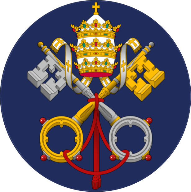 Culture Of Life Links - Crossed Keys Catholic Symbol (616x617), Png Download