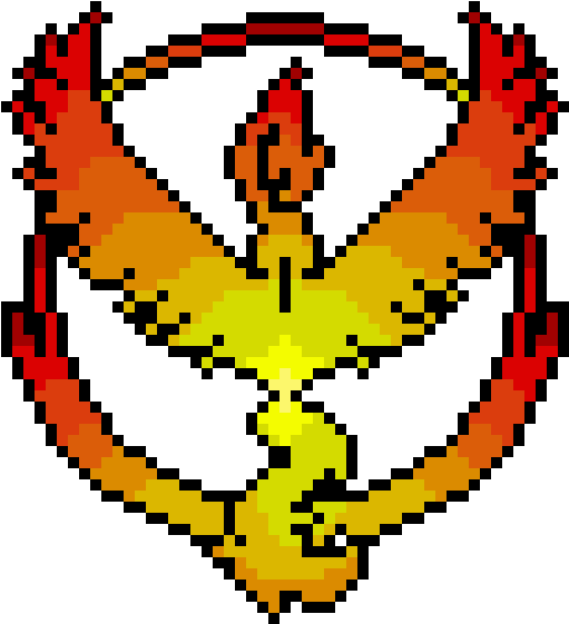 Team Valor By - 8 Bit Pokemon (690x660), Png Download