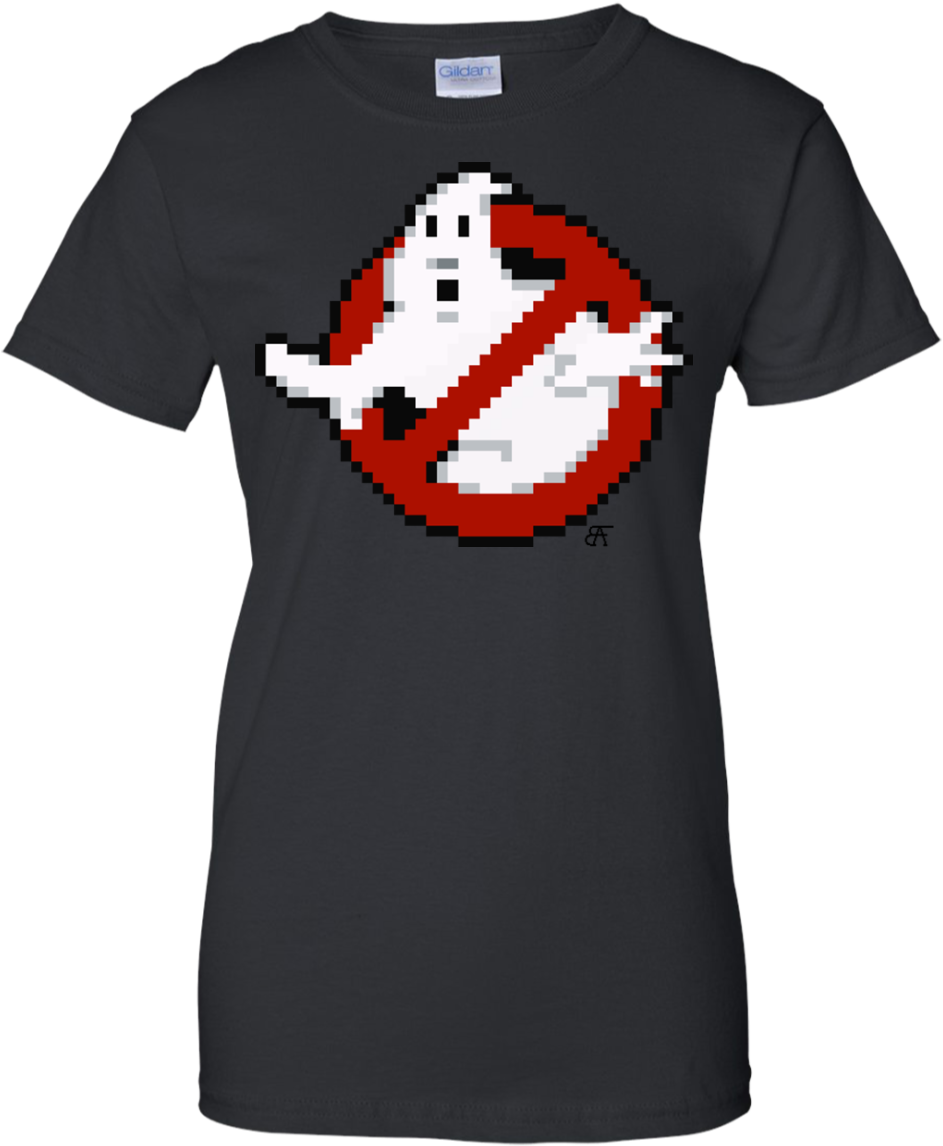 Ghost Buster Ghostbusters Pixel Logo Busterauto Shirt (1155x1155), Png Download