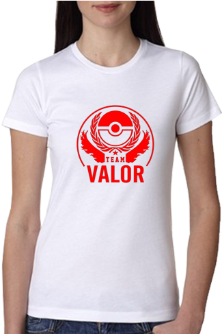 Team Valor Trainer (unisex Tees) (500x500), Png Download
