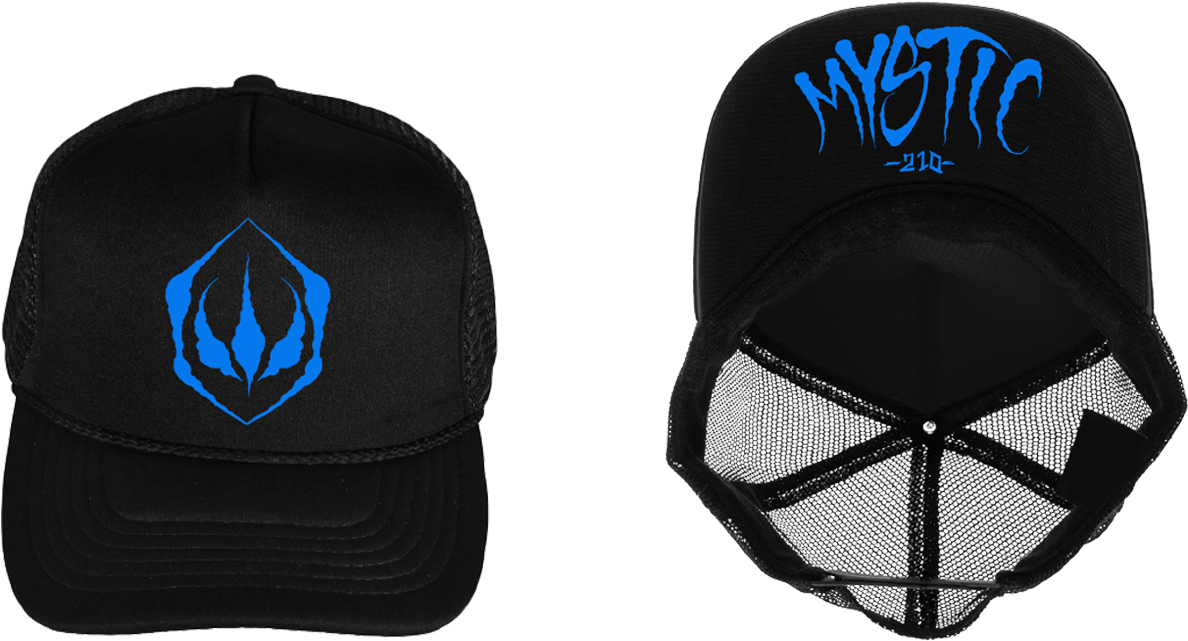 Image Of Team Mystic 210 Flat Bill Trucker Hat - Baseball Cap (1211x653), Png Download