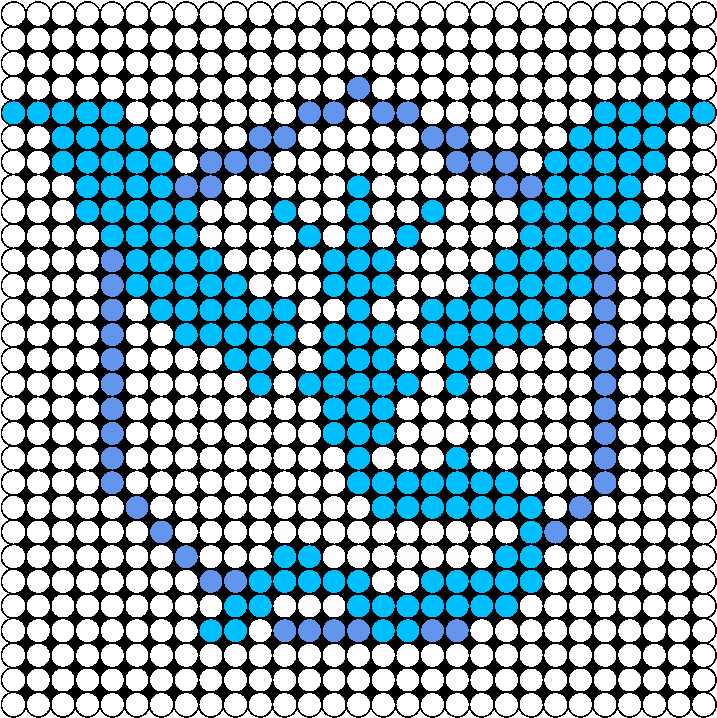 Team Mystic Perler Bead Pattern / Bead Sprite - Team Mystic Perler Beads Pattern (770x767), Png Download