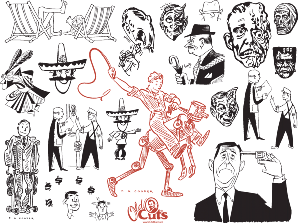 Cartoon & Graphic Men A - Art Print: Pop Ink - Csa Images' Melting Face, 24x18in. (600x450), Png Download