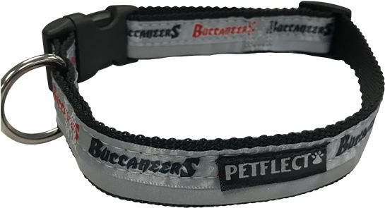 Petflect Tampa Bay Buccaneers Dog Collar - Strap (600x337), Png Download