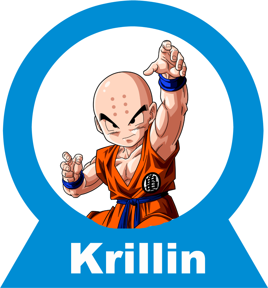 Krillin - Krillin Dbz (1311x1467), Png Download