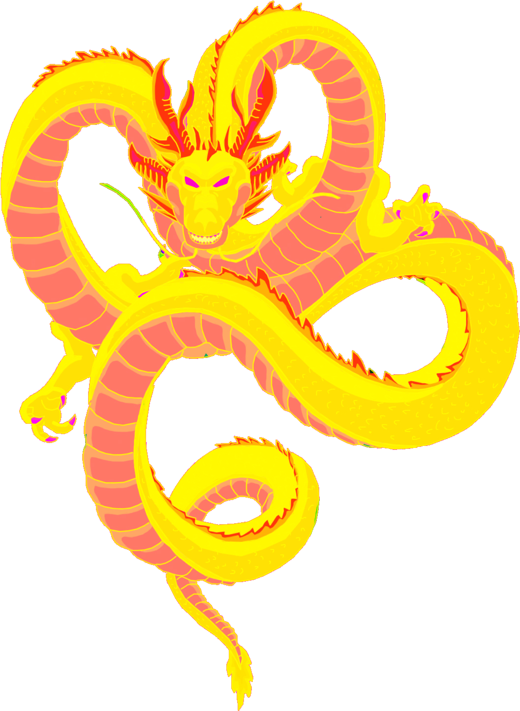 Evil Shenron - Illustration (1107x1500), Png Download