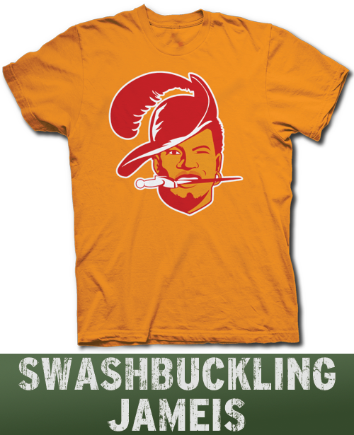 Jameis Winston Vintage Tampa Bay Buccaneers Logo Spoof - Fuck Penn State Shirt (500x615), Png Download
