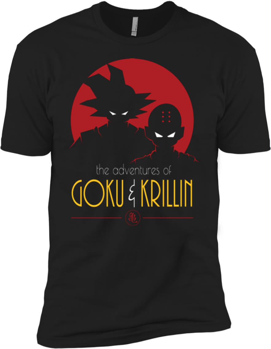Adventures Of Goku & Krillin Boys Premium T-shirt - Shirt (1155x1155), Png Download