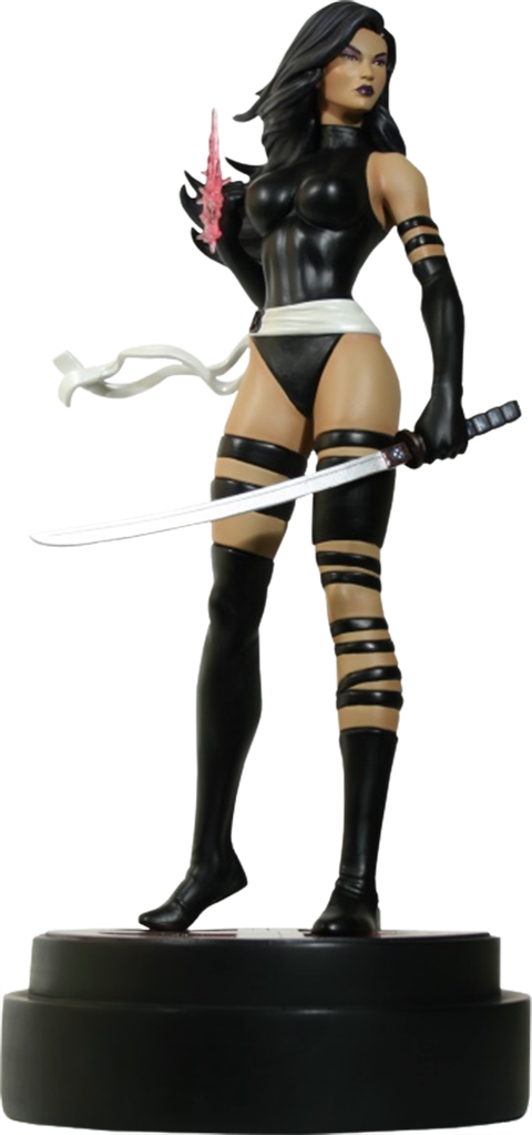 Marvel Statue Psylocke X-force - X Force Psylocke Statue (480x1023), Png Download