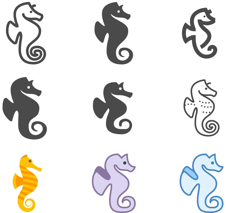 Seahorse Png High-quality Image - Seahorse Png (743x728), Png Download