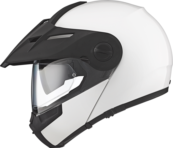 Glossy White - Schuberth E1 Hunter Yellow (660x562), Png Download