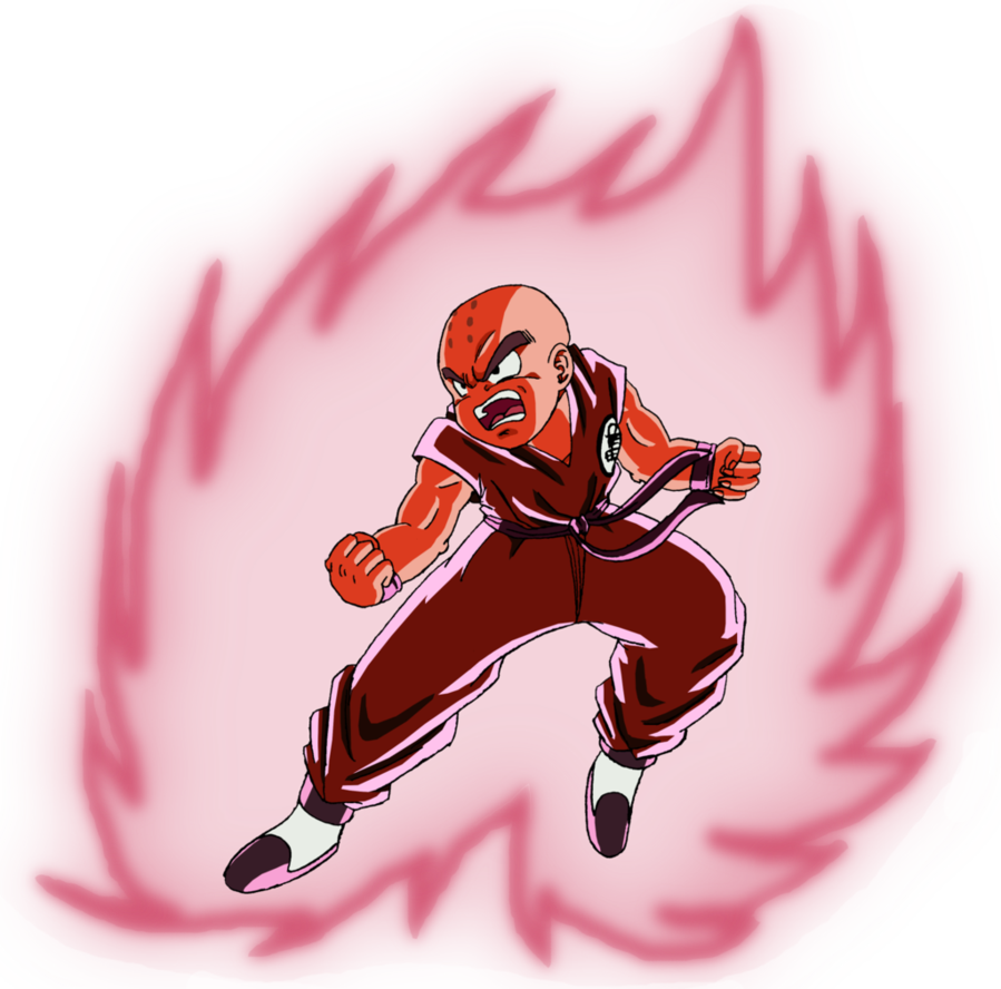 831kib, 899x888, Kuririn S Kaioken By Keikari86-d7vm4zh - Dragon Ball Z Krilin Kaioken (899x888), Png Download