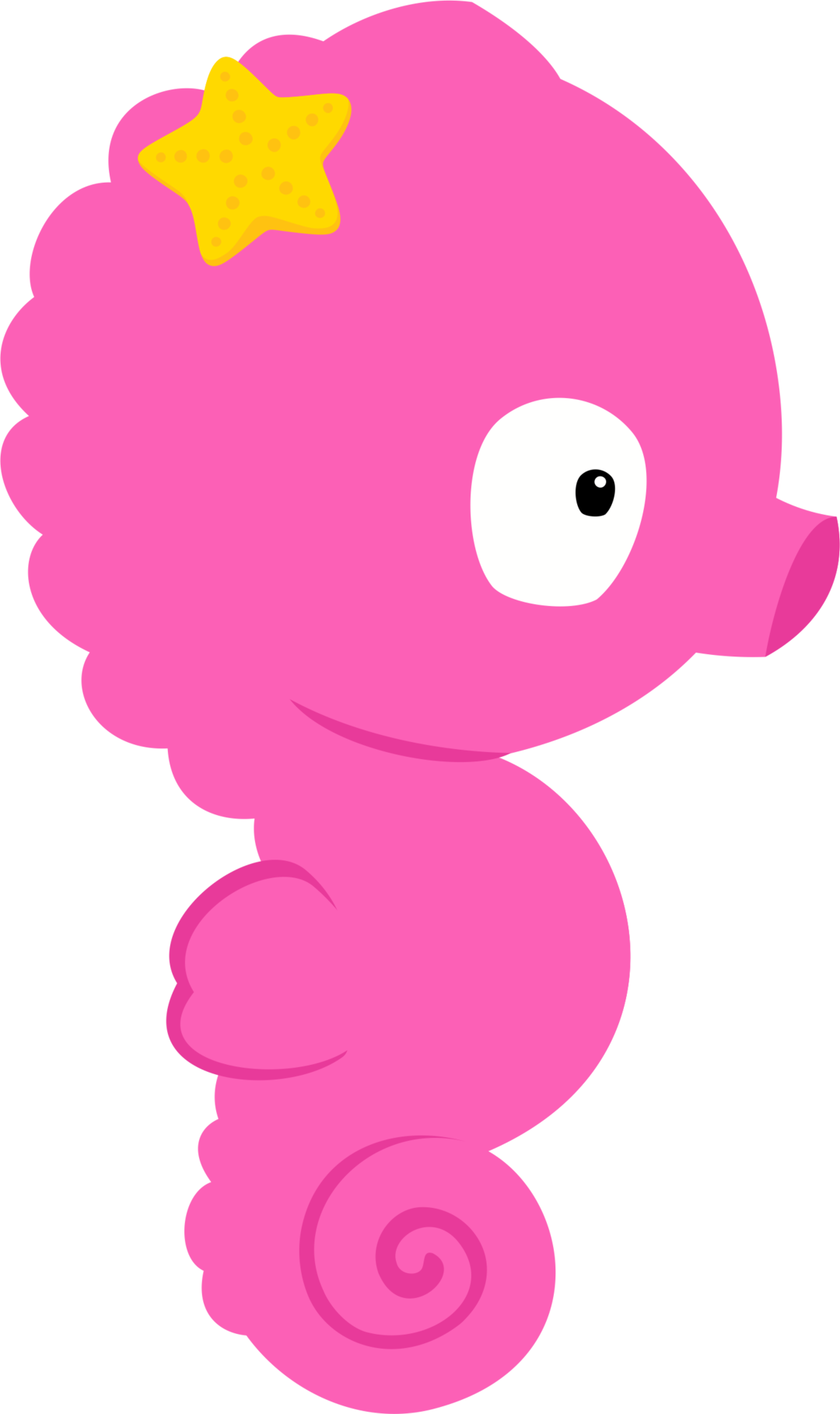 Pink Seahorse Png Photo - Fundo Do Mar Menina Png (1080x1818), Png Download