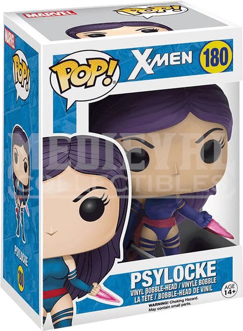 Item - Funko X-men Psylocke Pop Marvel Figure (682x682), Png Download