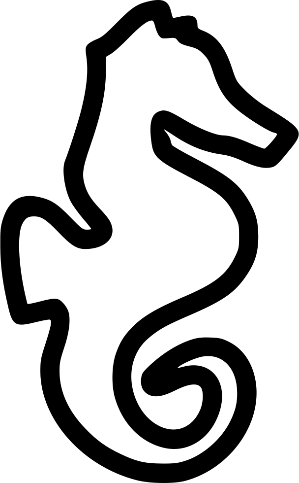 Png File - Seahorse (608x980), Png Download
