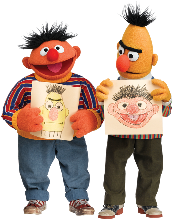 Sesame Street On Twitter - Bert And Ernie As A Couple (600x751), Png Download