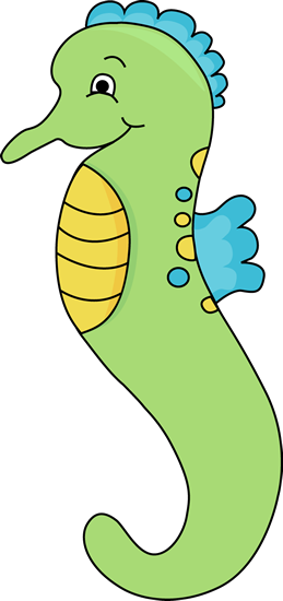 Downloads - Cute Seahorse Clip Art (259x550), Png Download