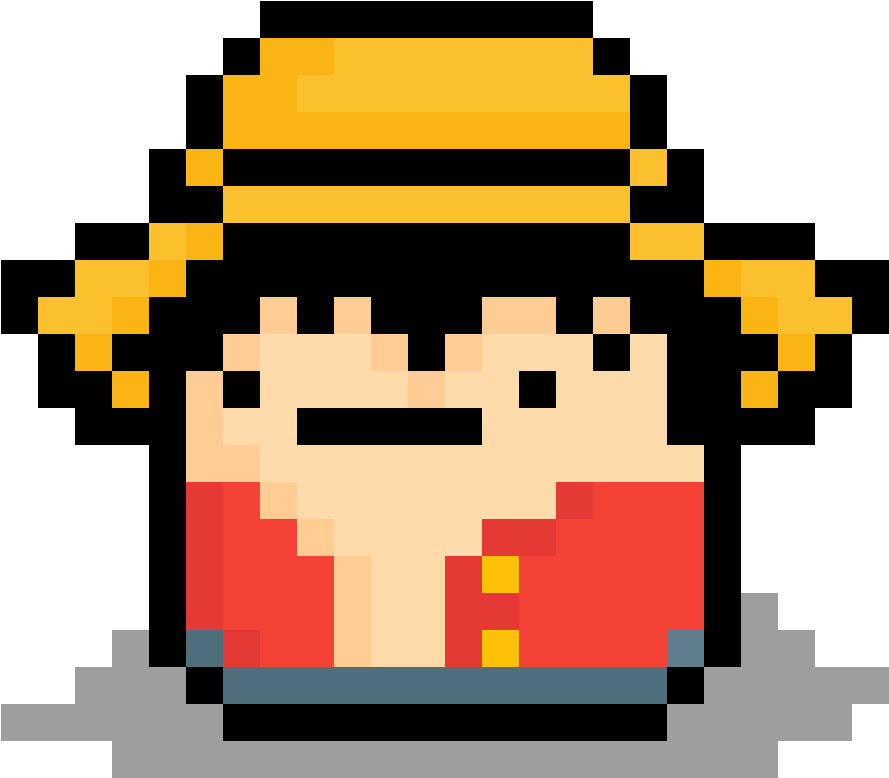 Meet My Baby Meep Luffy - Garçon De Pixel Bonnet De Bébé (1184x1184), Png Download