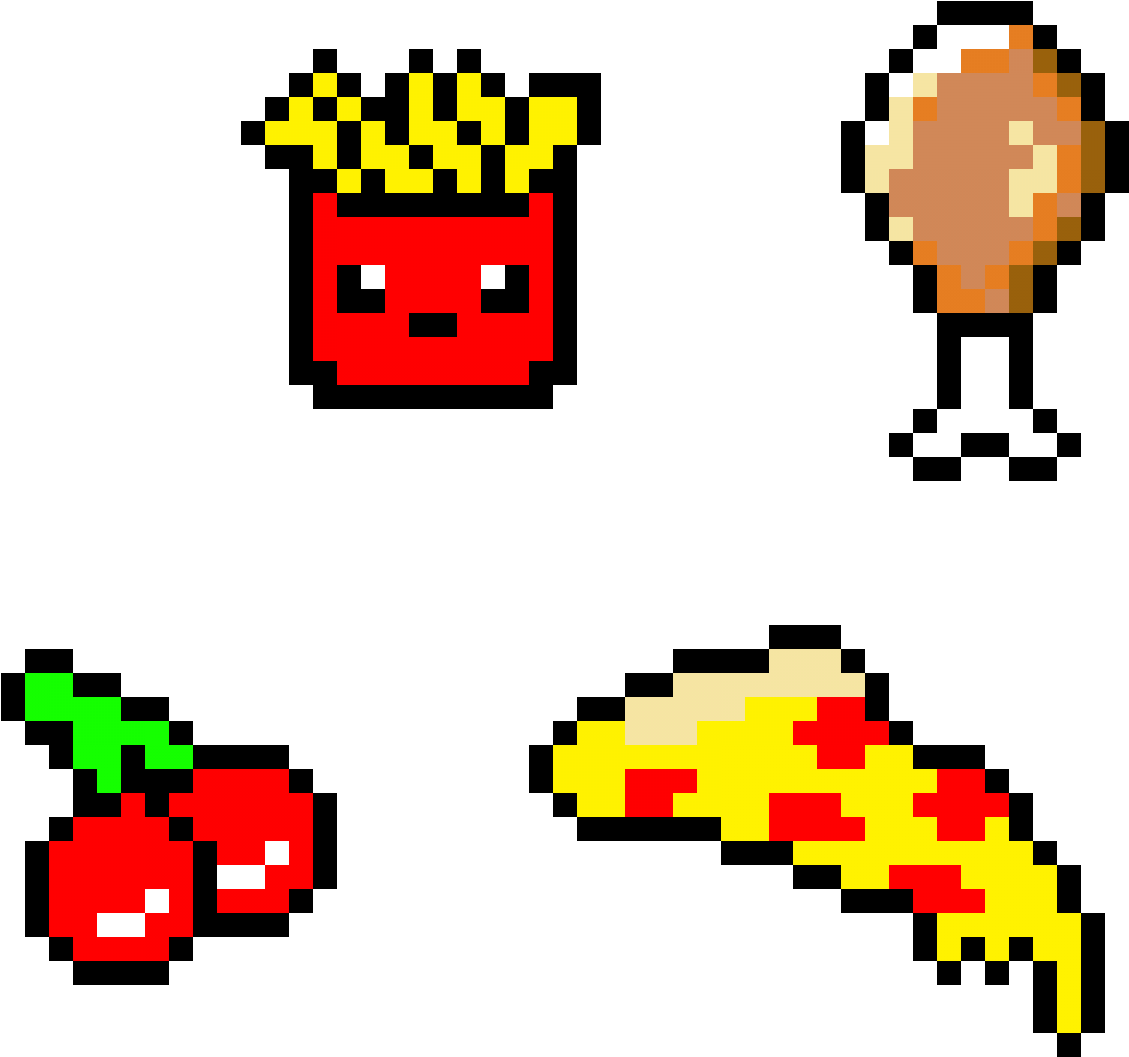 Food 4 Dayz - Pizza Pixel Art (1200x1200), Png Download