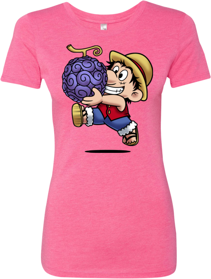 Super Pirate Luffy Women's Triblend T-shirt - Shirt (1155x1155), Png Download