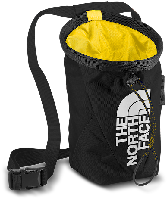 Tnf Black / Canary Yellow - North Face Chalk Bag (600x698), Png Download