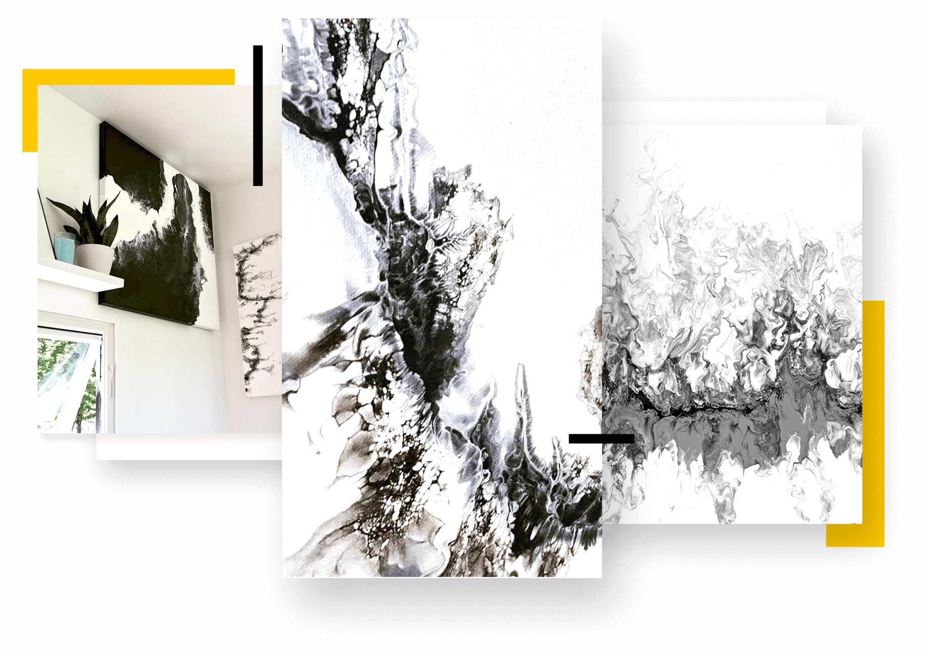 Canaryinacoalmineart Homepage Triptych@2x - Birch (1832x1292), Png Download