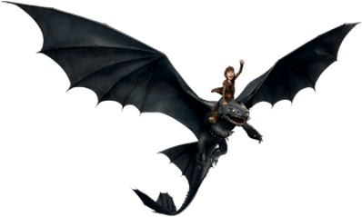 Train Your Dragon Night Fury (400x400), Png Download