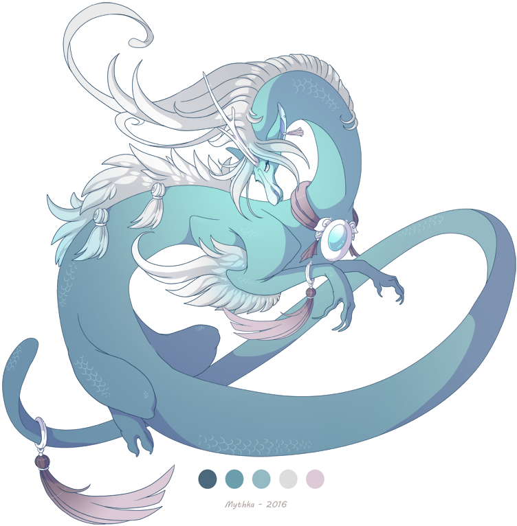 Dragon A Day 89 Aquamarine By Mythka - Dragon (800x816), Png Download