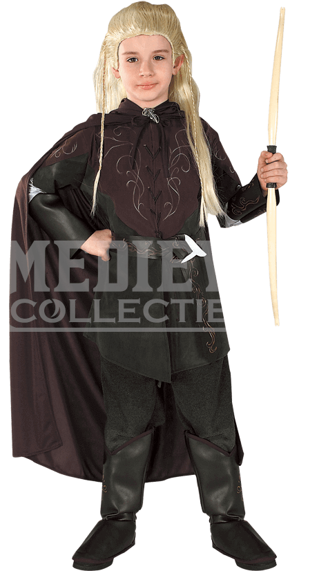 Childs Lotr Legolas Costume - Lord Of The Rings Fancy Dress (850x850), Png Download