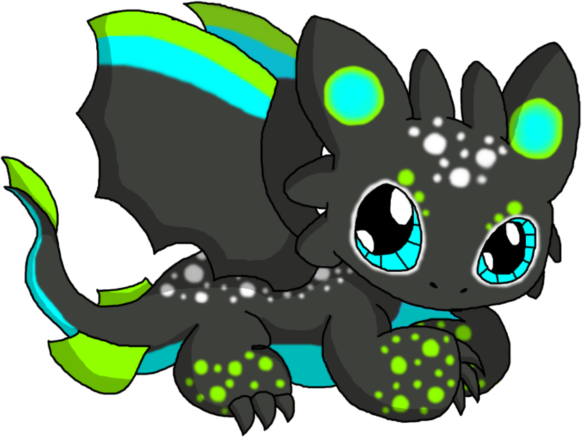 Unnamed By ~cliathia On Deviantart It Looks Like Clip - Chibi Dragon (900x655), Png Download