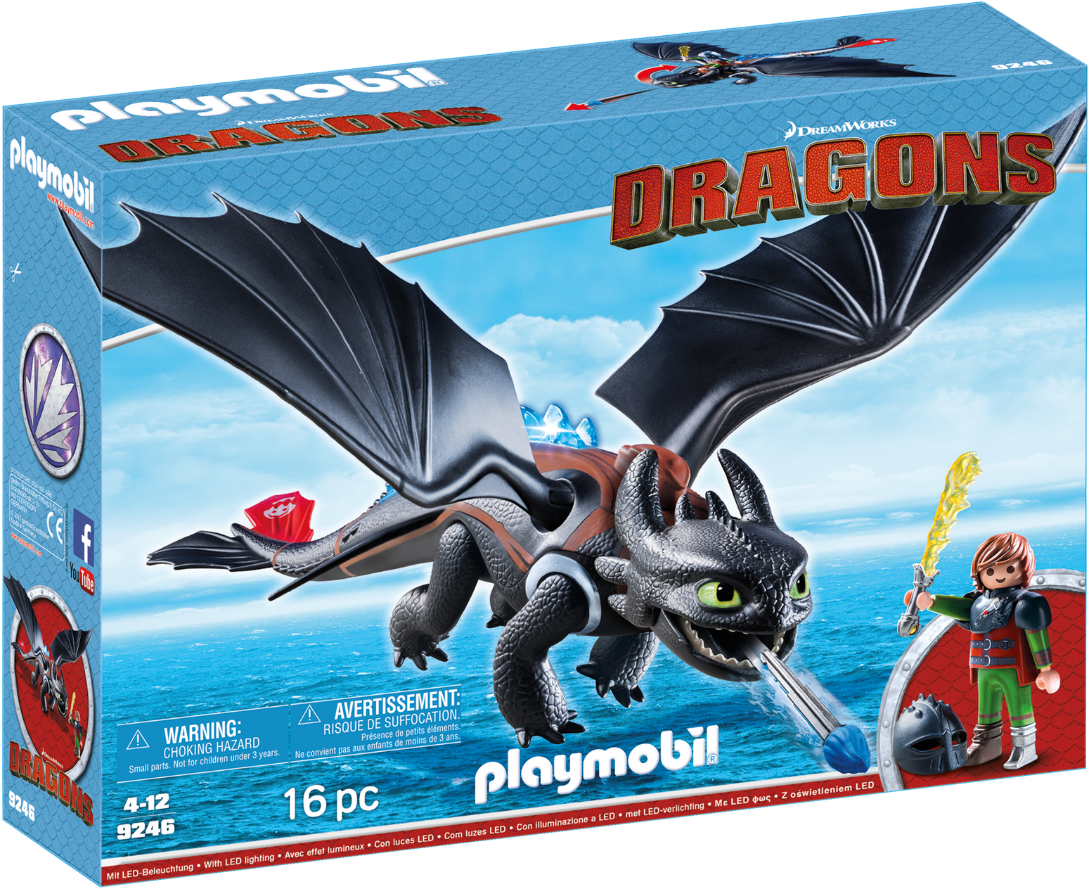 Playmobil Dragons- Hiccup And Toothless - Playmobil 9246 Hiccup & Toothless (1920x1344), Png Download