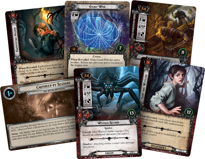 Mirkwood The Dark, Enchanted Forest - Lord Of The Rings Lcg: The Sands (700x544), Png Download