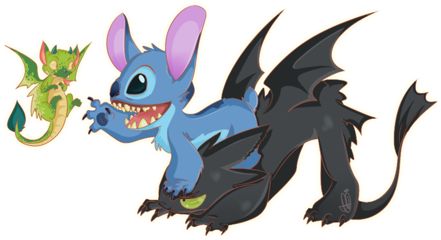 Youtube How To Train Your Dragon Transprent - Lilo And Stitch How To Train Your Dragon (900x509), Png Download