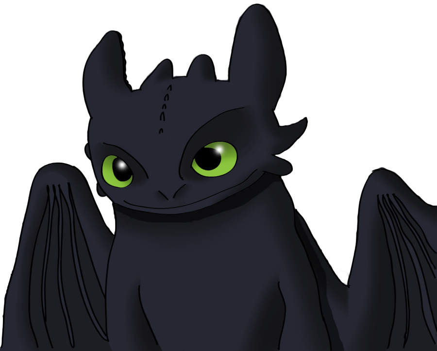 Toothless - Toothless Smile Drawing (900x723), Png Download