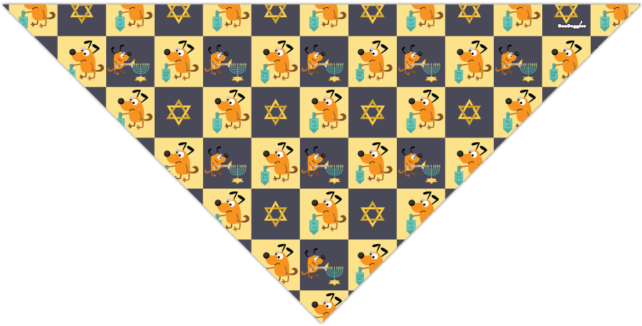 Dreidel Dogs - Sticker (900x900), Png Download