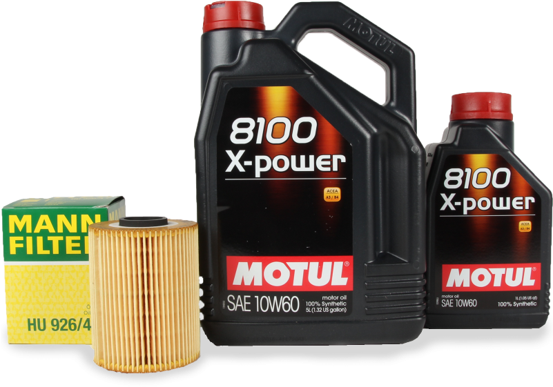 Oil Change Kit - Motul 8100 X-power 10w60 - 5l (800x800), Png Download