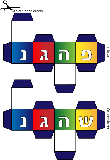 Make Dreidles - Diagram (386x581), Png Download