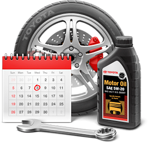 Get Toyota Complete, Including Oil Change, Tire Rotation - Toyota Service (503x478), Png Download