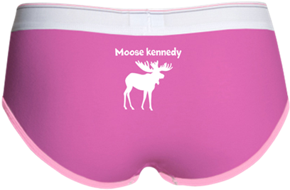 Custom Moose Silhouette Women's Boy Brief - Funny Women's Underwear (480x480), Png Download