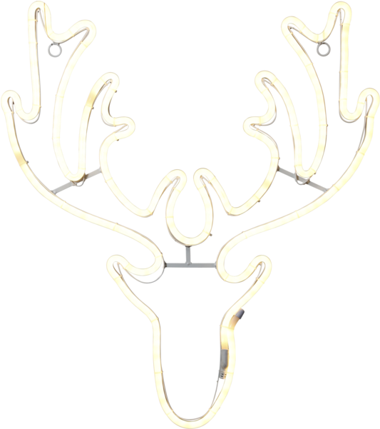 Silhouette Neoled - Star Trading Led Silhouetten Rentier Schneeflocke 300-480 (600x600), Png Download