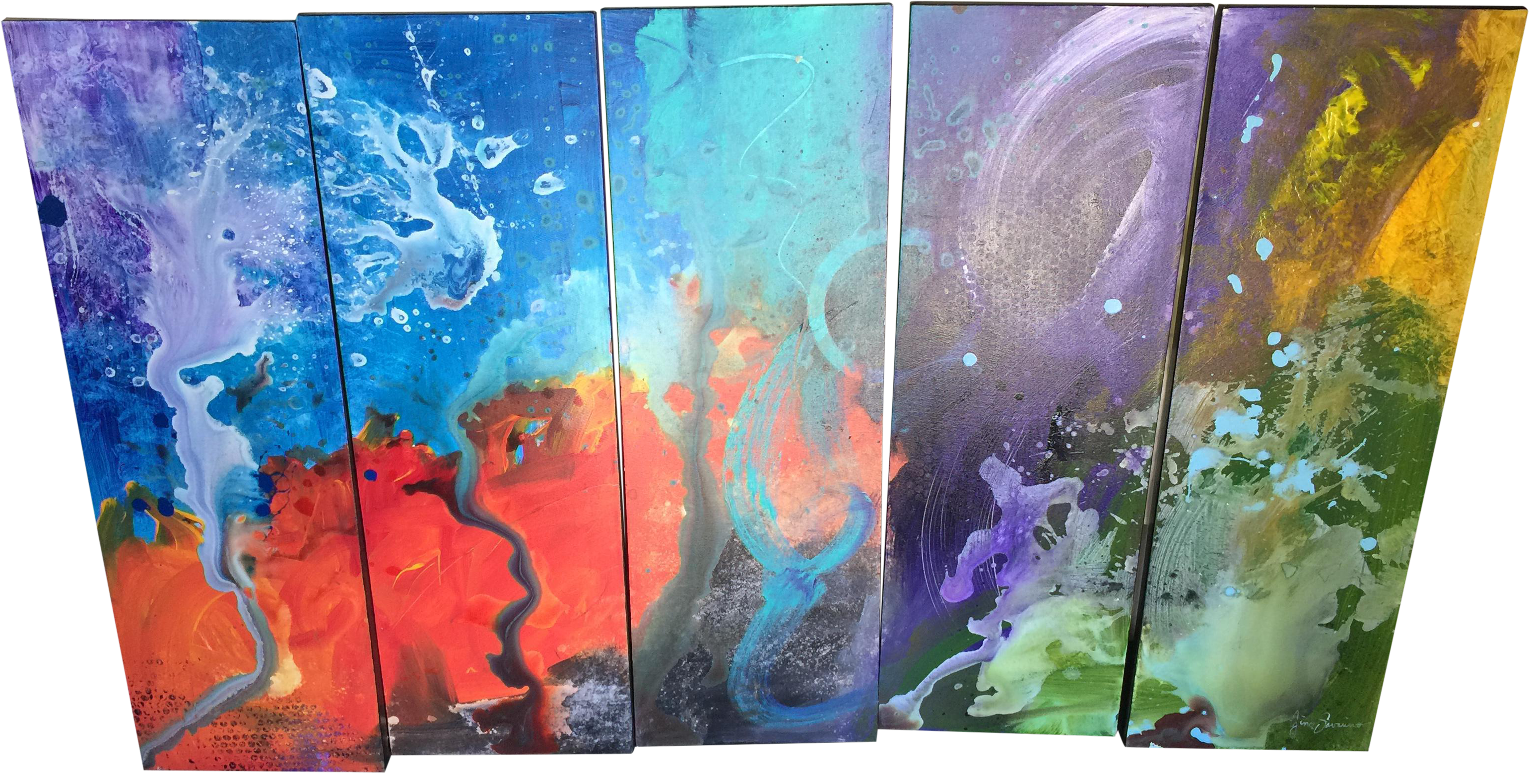 Graphic Freeuse Gino Savarino Panel Oil Chairish - Buenos Aires (3422x1730), Png Download