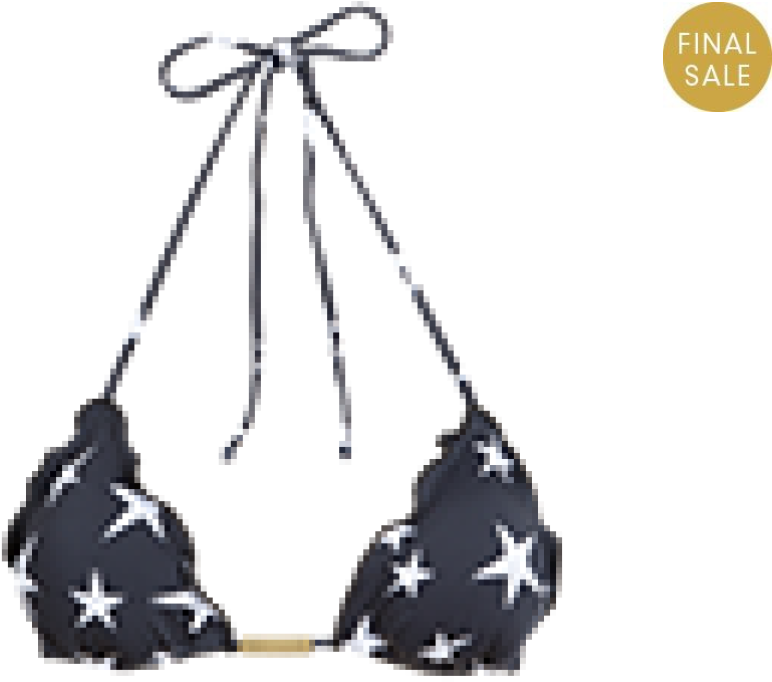 London Ripple Triangle Top - Sofia By Vix Biquini Estrela (1024x729), Png Download