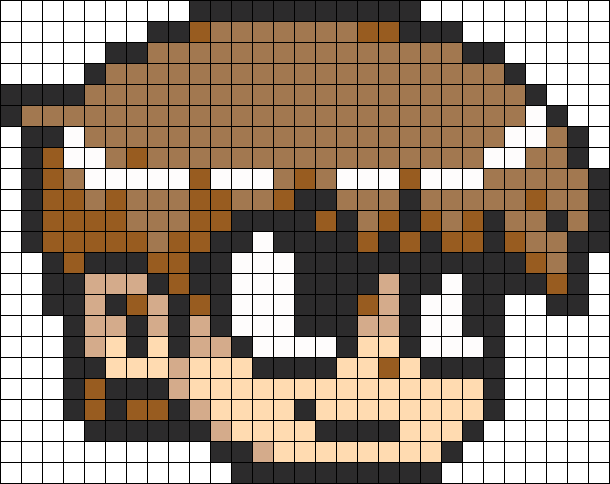 Scott Pilgrim Perler Bead Pattern / Bead Sprite - Scott Pilgrim Sprite Gif (610x484), Png Download