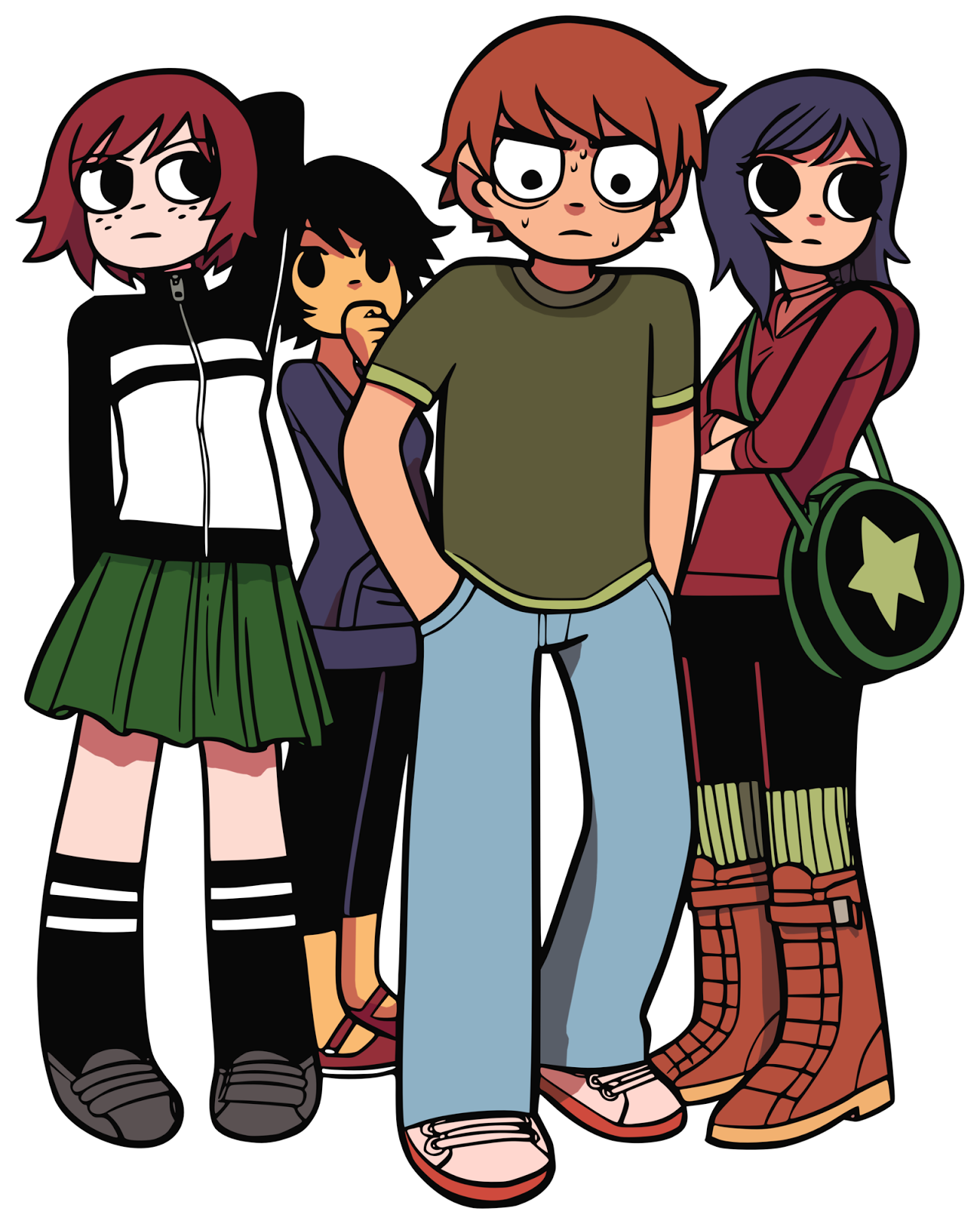 Scott Forma Parte De Una Banda De Rock Llamada Sex - Scott Pilgrim Comic Kim (1281x1600), Png Download